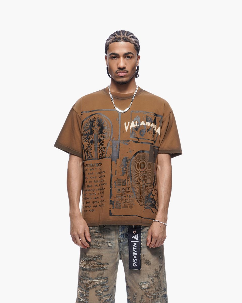Valabasas CYBER TEE BROWN
