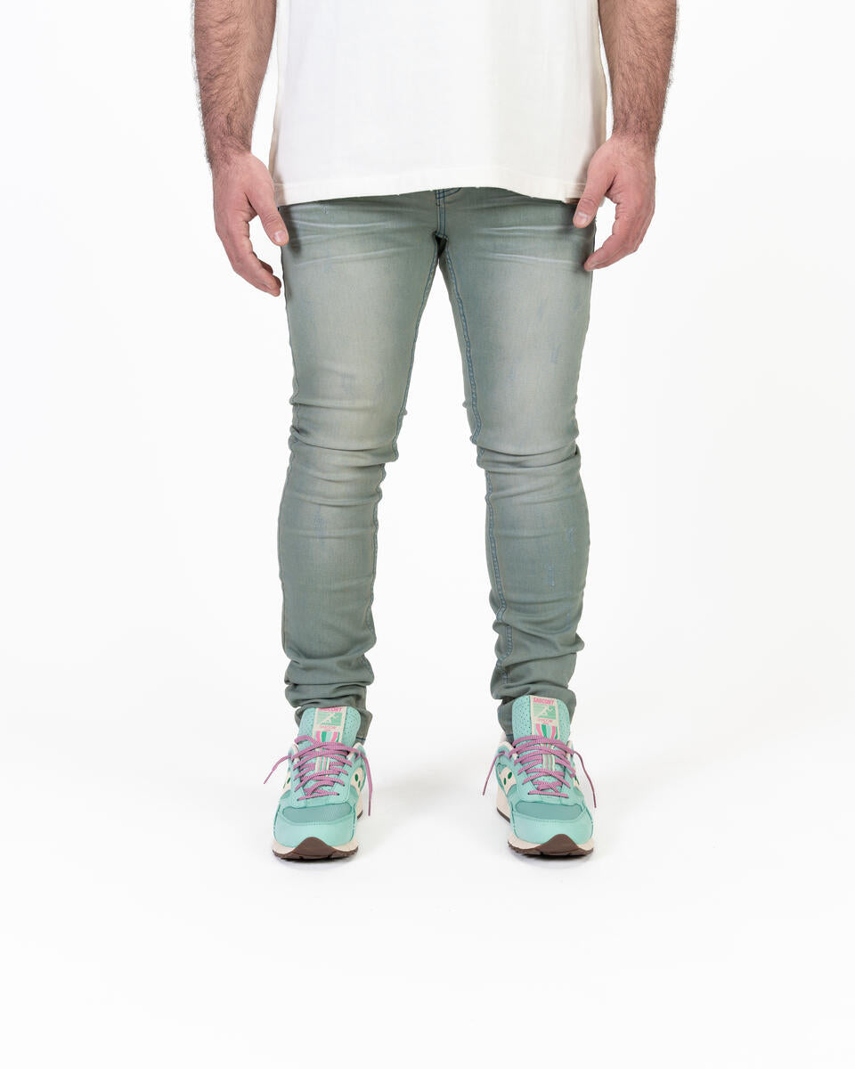 RELAPSE JEANS DEEP BLUE SKINNY DENIM BLUE
