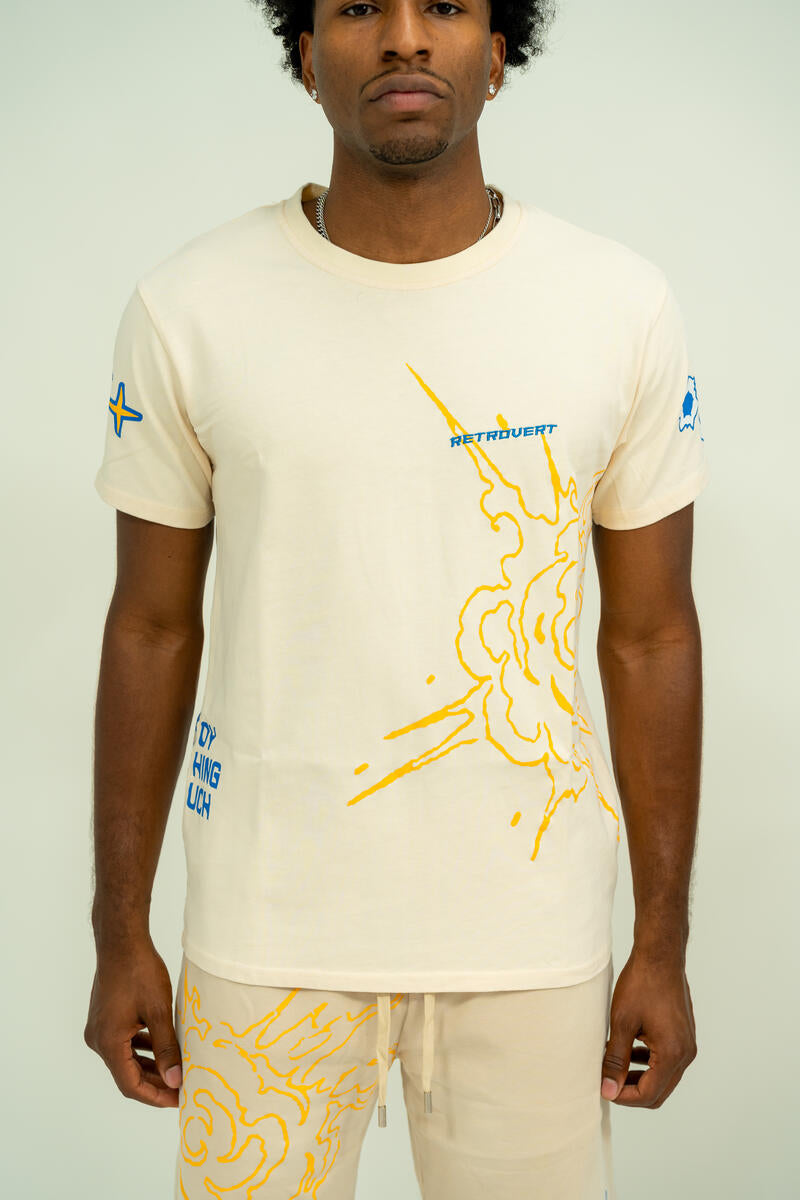 Retrovert Explosive T-SHIRT (cream)