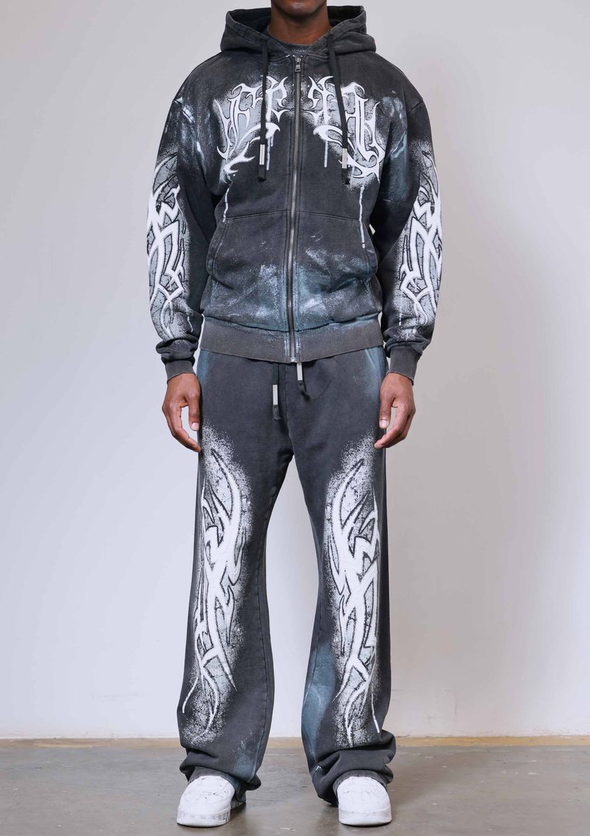 First Row Y2K Tribal Jogger Set