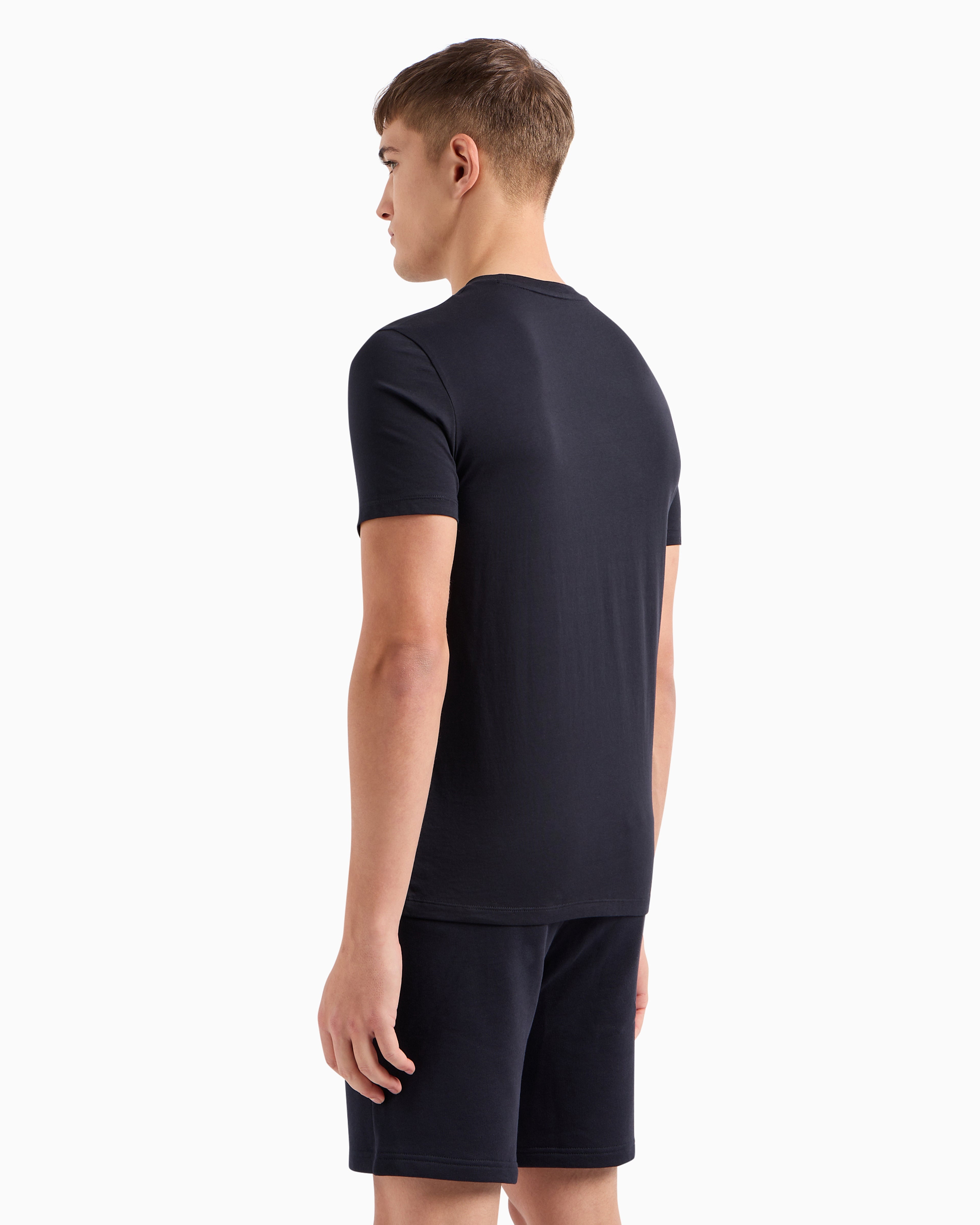 Armani Exchange navy Slim Fit Icon Logo Tshirt