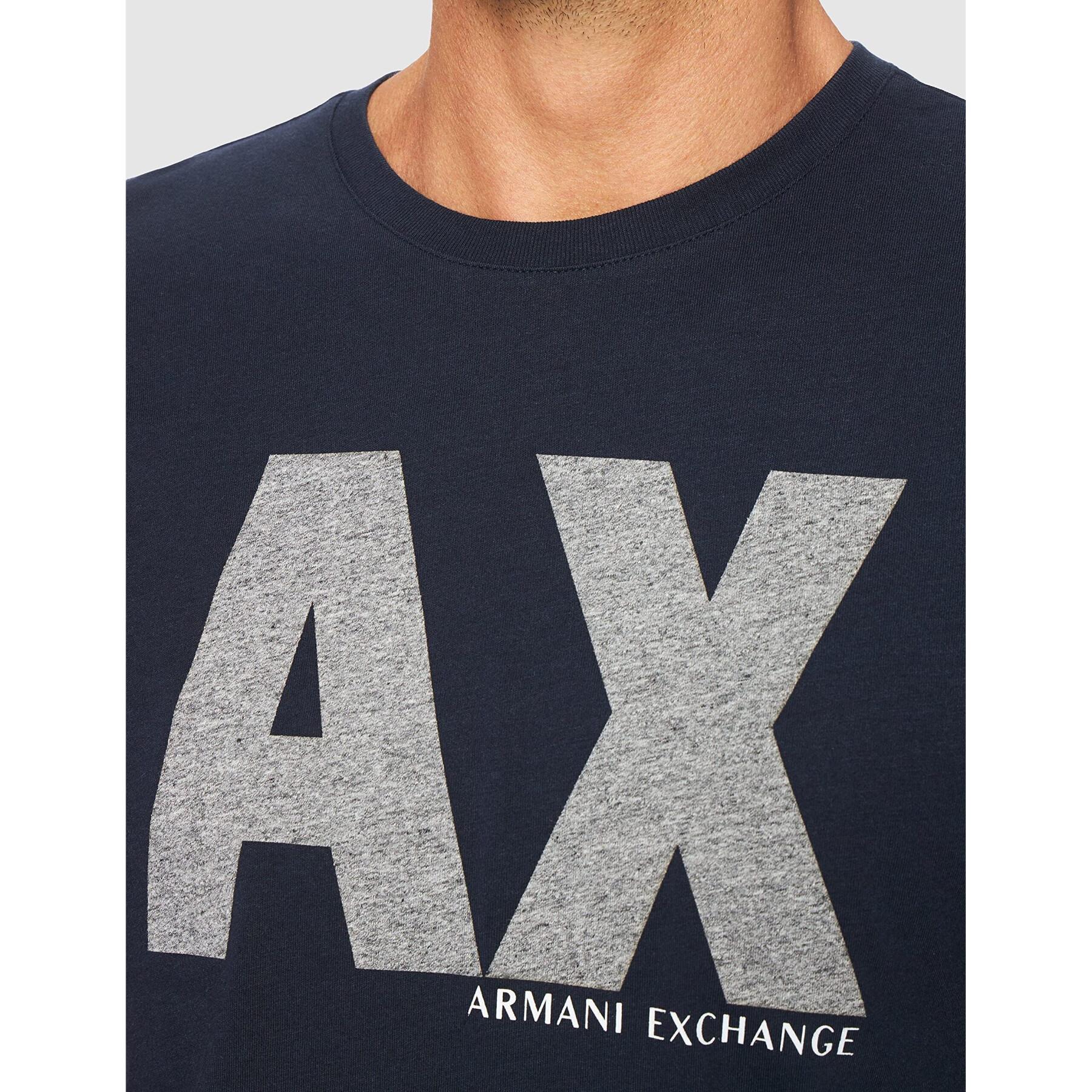 Armani Exchange Regular Fit Navy Grey Tshirt