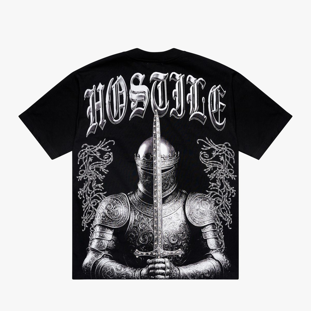 xhostile – knightfall black tee