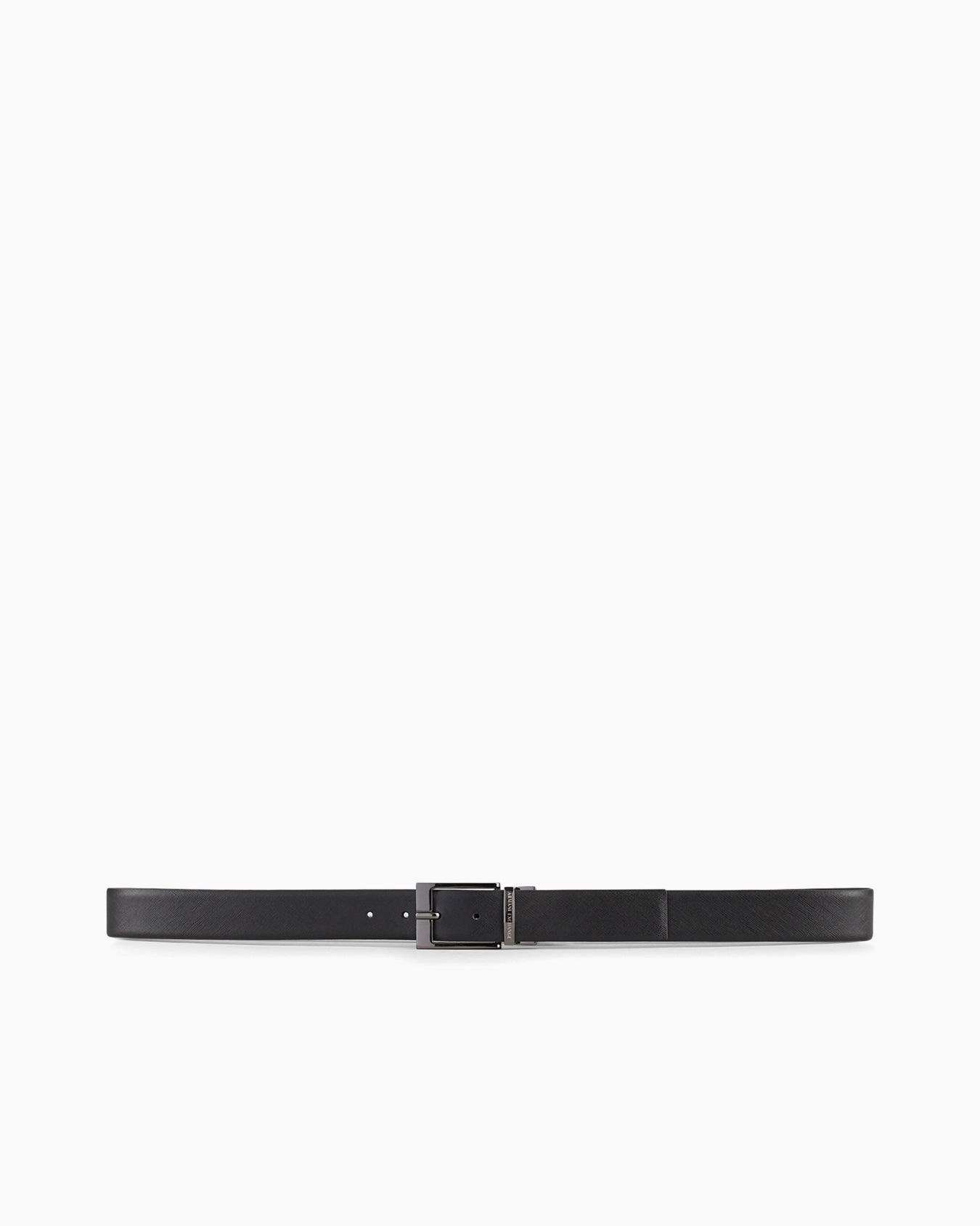 Armani Exchange Black LEATHER Reversible BELT