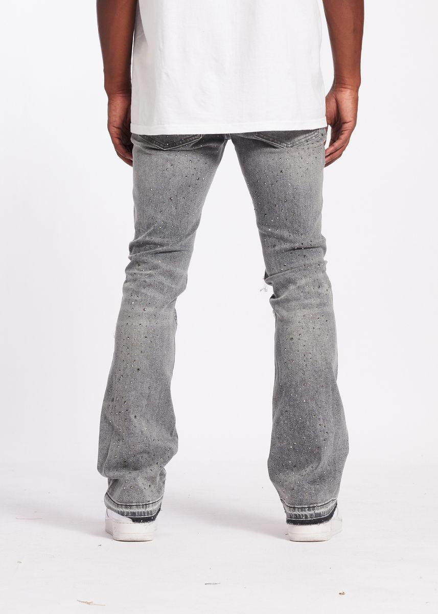 Crysp Denim WIZ FLARE - ICE GREY