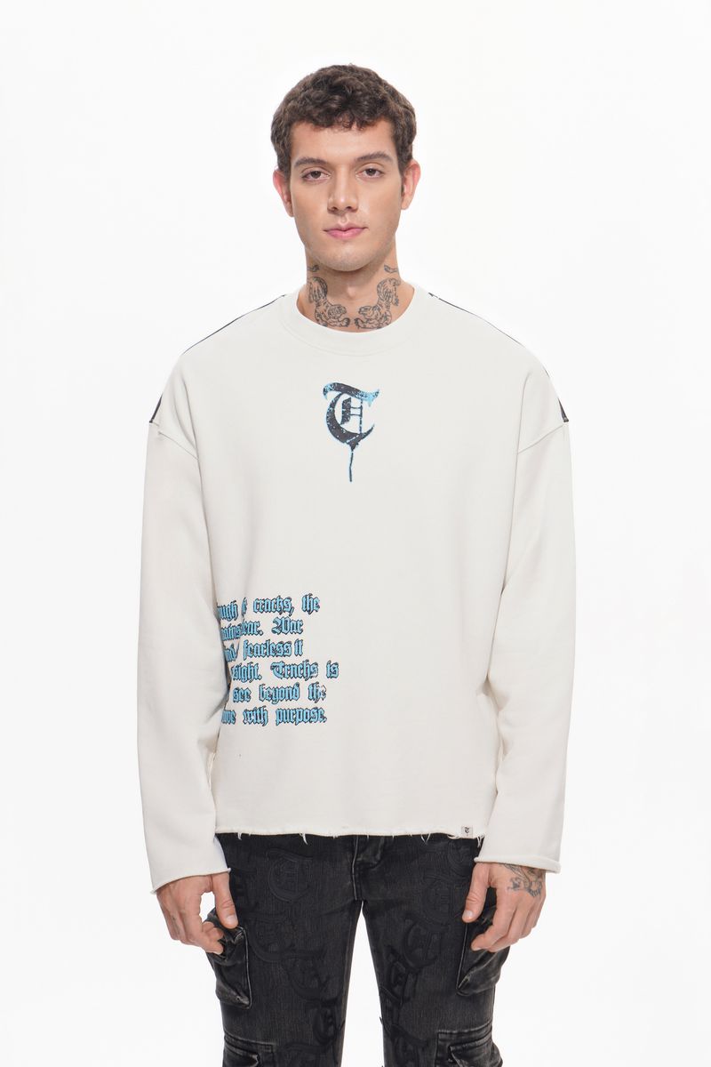 Trnchs Peek-A-Boo White Long Sleeve