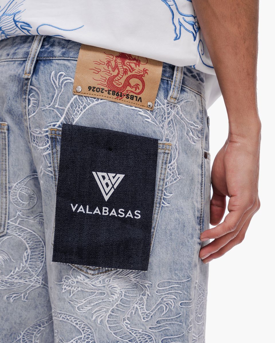 Valabasas Ganru Light Blue Wash Shorts