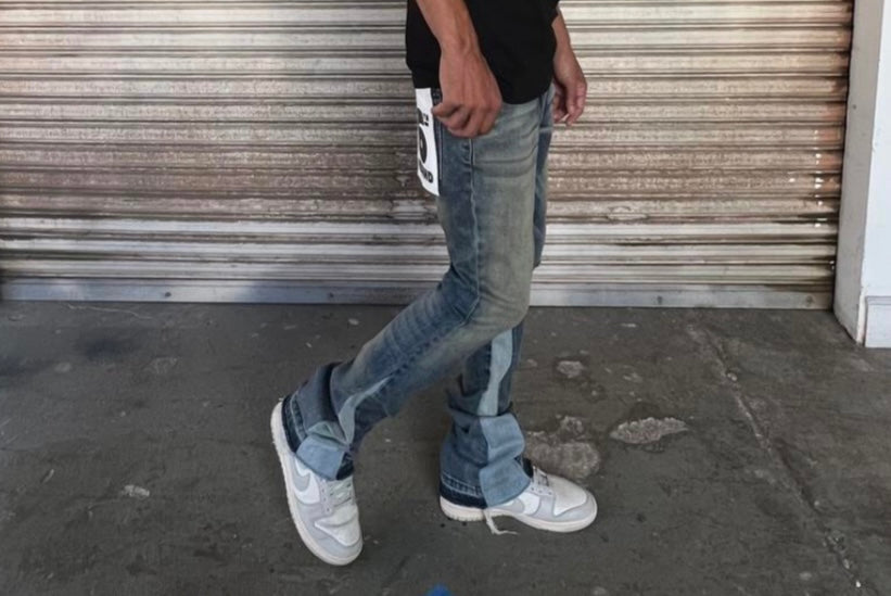 6th NBRHD WOLF RIVER" DENIM STACKED in