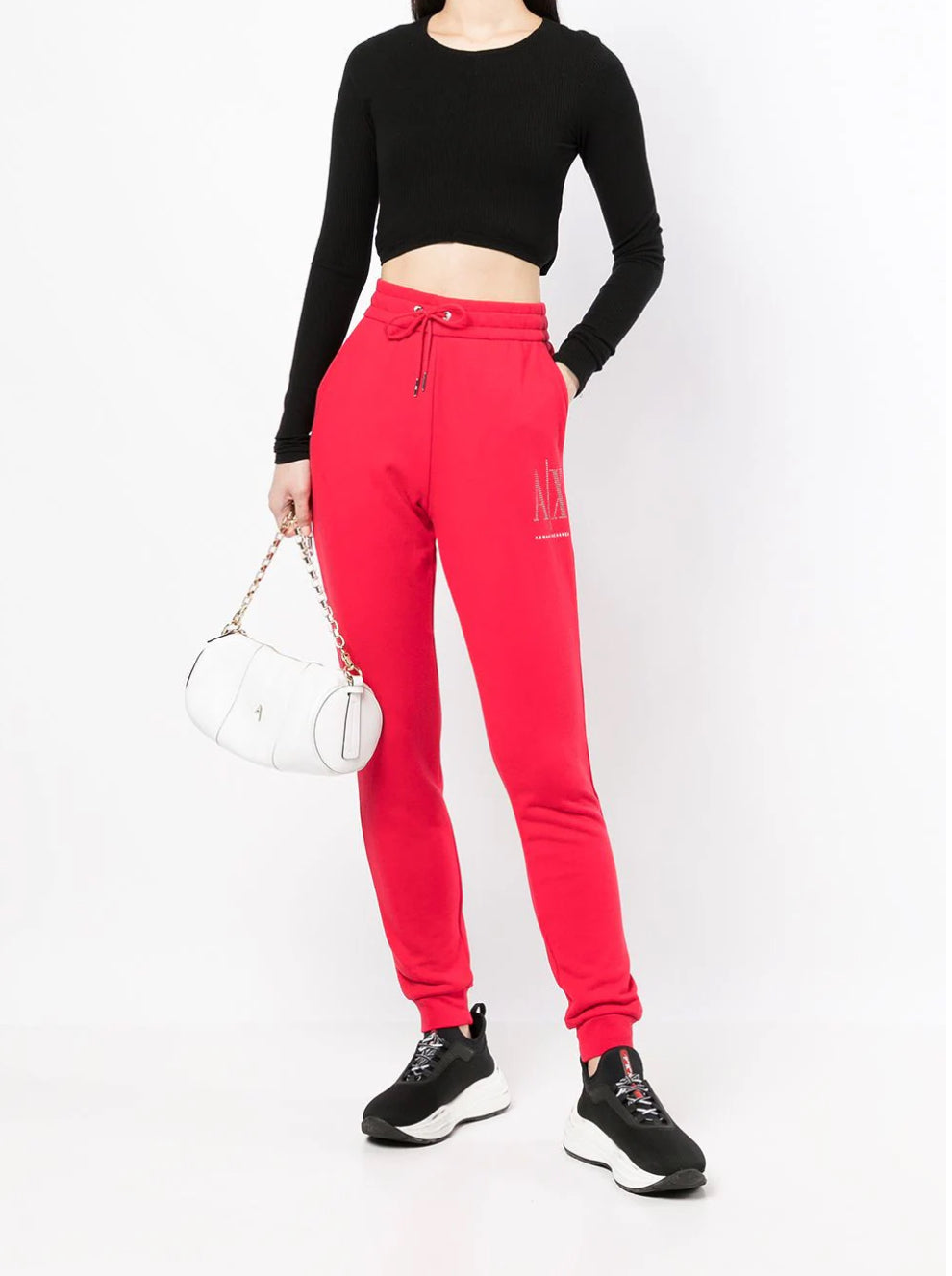 Armani Exchange Red Studs Trouser