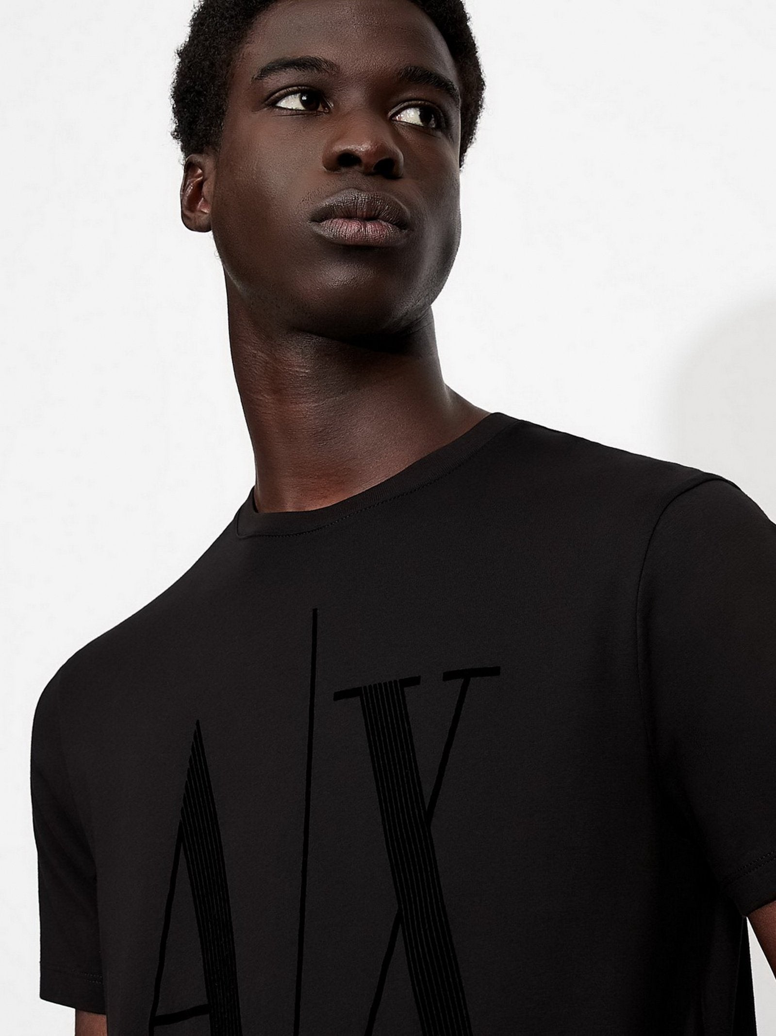 Armani Exchange Black Icon Logo Tshirt