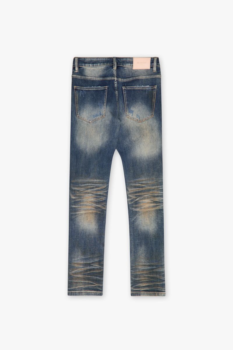 Valabasas "Mr.Flex" Skinny Vintage Stain Blue