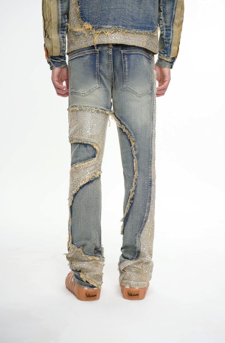 valabasas downfall stacked vintage blue wash