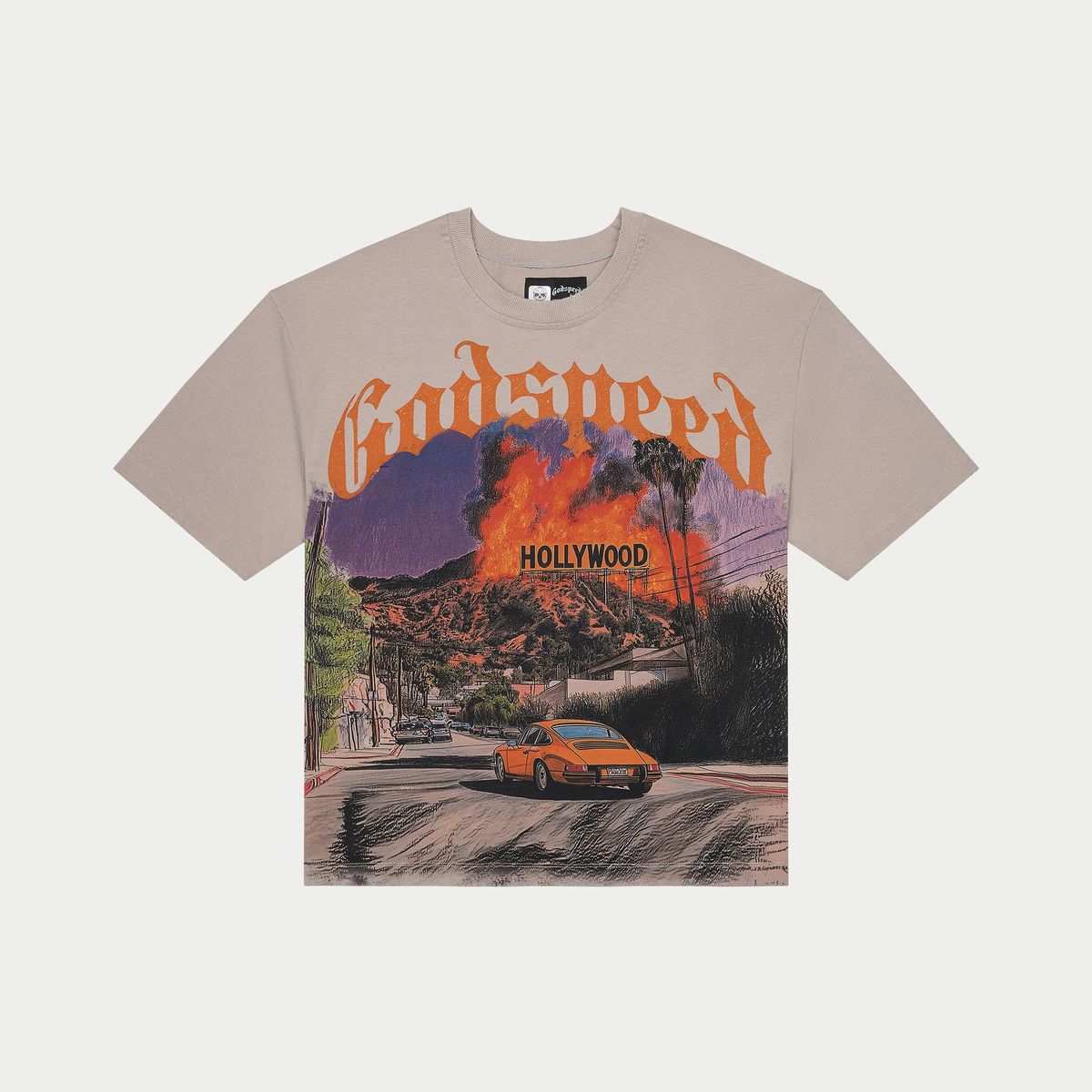 Godspeed “Los Scandalous” Tee – Stone Wash