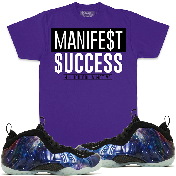 MILLION DOLLA Manifest Success - Purple T-Shirts