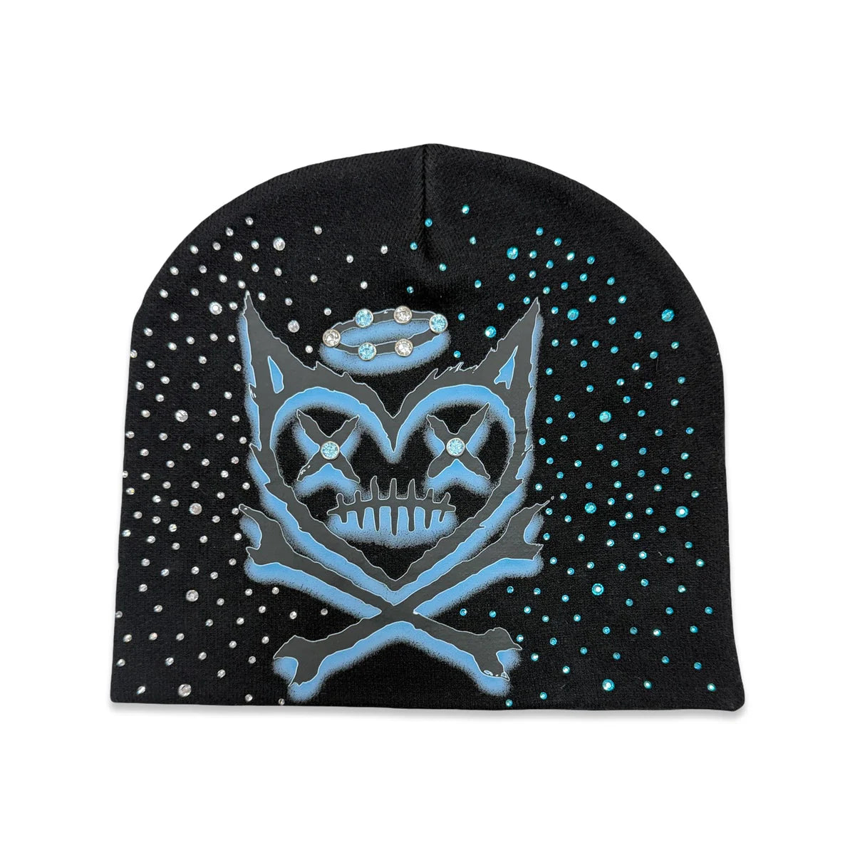 SHATTERED HEARTS “ANXIETY” BLACK BEANIE