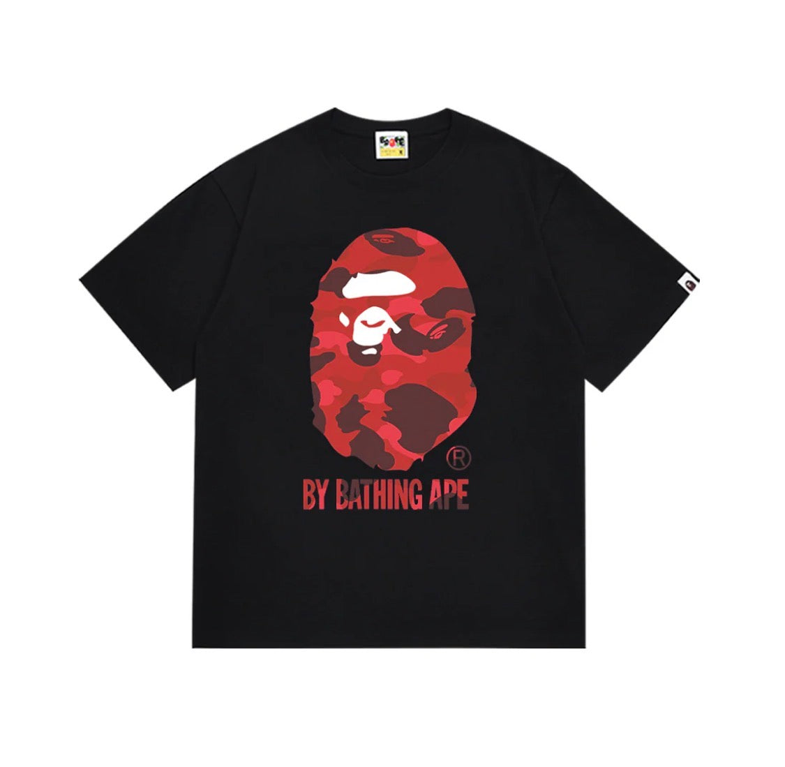 BAPE COLOR CAMO BY BATHING APE TEE (SS22) BLACK/RED