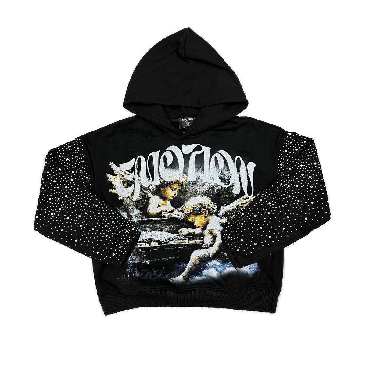 Mix emotions Fallen Angels Rhinestone Hoodies