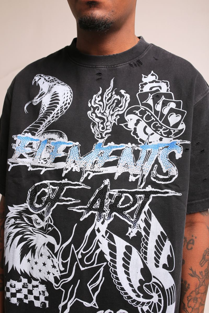 elements Dominion Tee-Black (EA006)