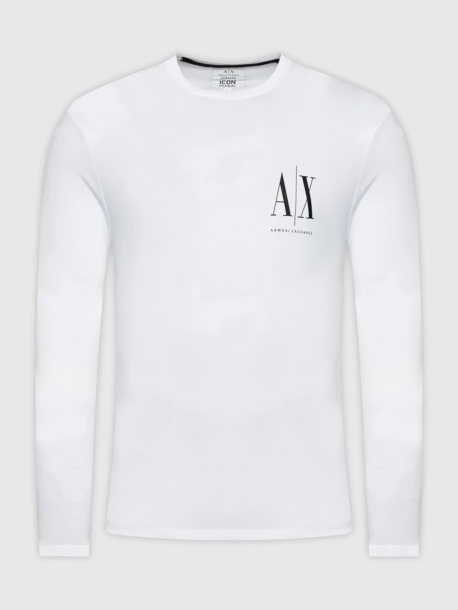 Armani Exchange White,Black Long Sleeve T-Shirts