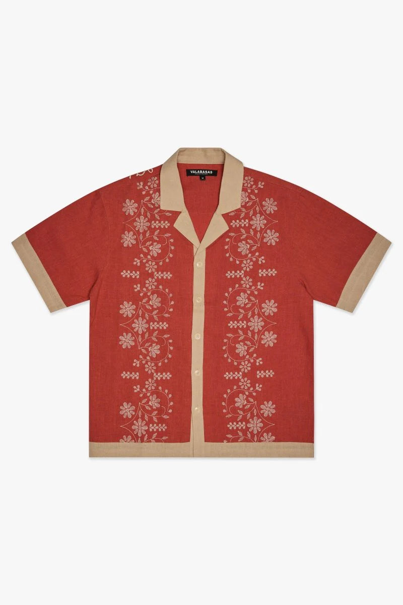 Valabasas MILAN BUTTON DOWN RED