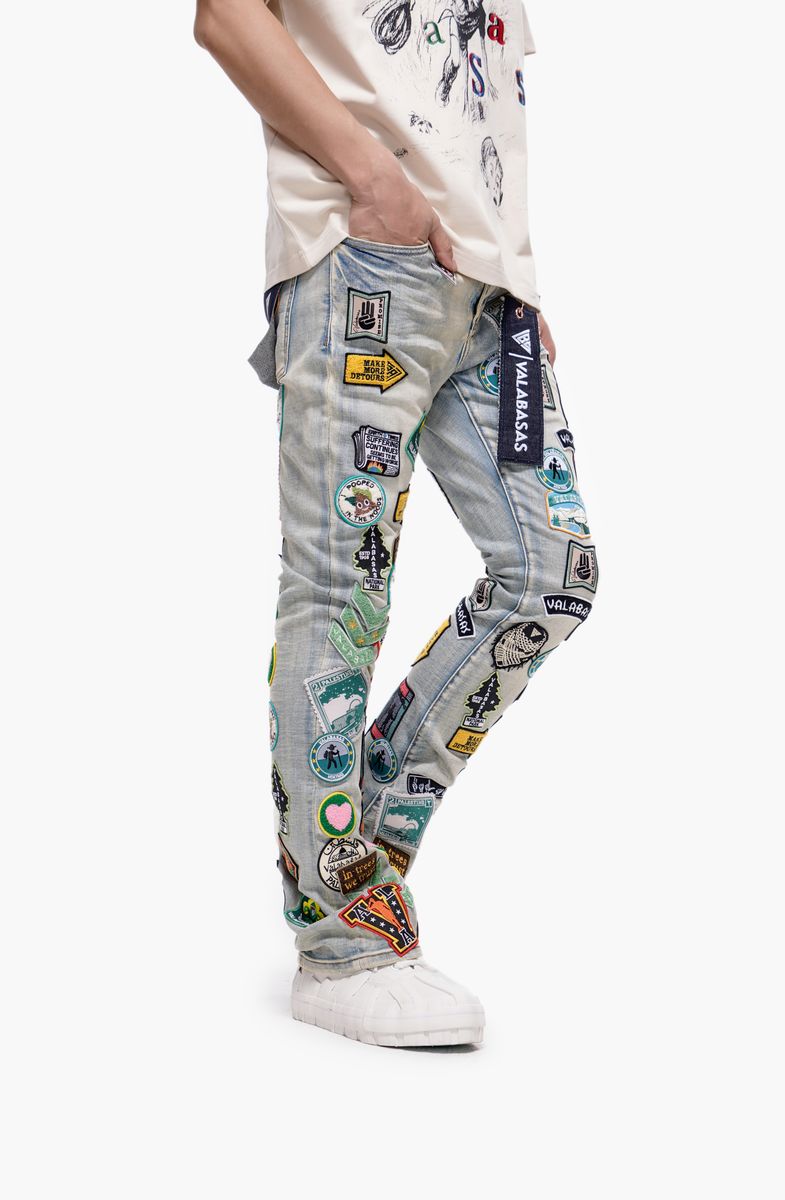 Valabasas AXIS STACKED LIGHT BLUE JEANS