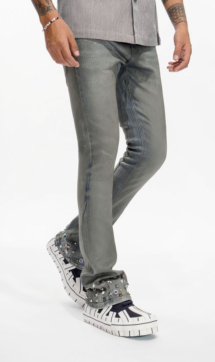 valabasas “ion” 33’’ inseam-stacked denim