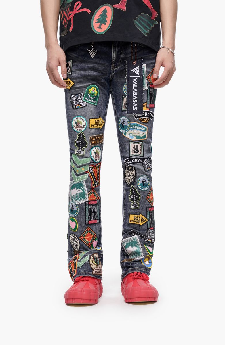 Valabasas AXIS" STACKED BLUE W