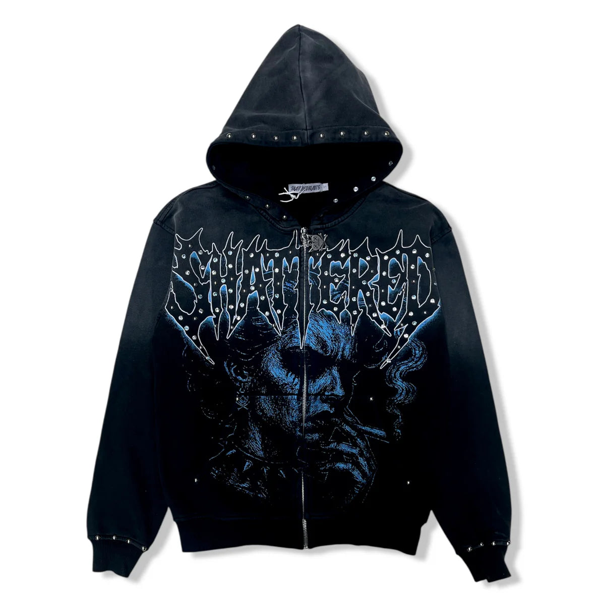 SHATTERED ANXIETY Black HOODIE