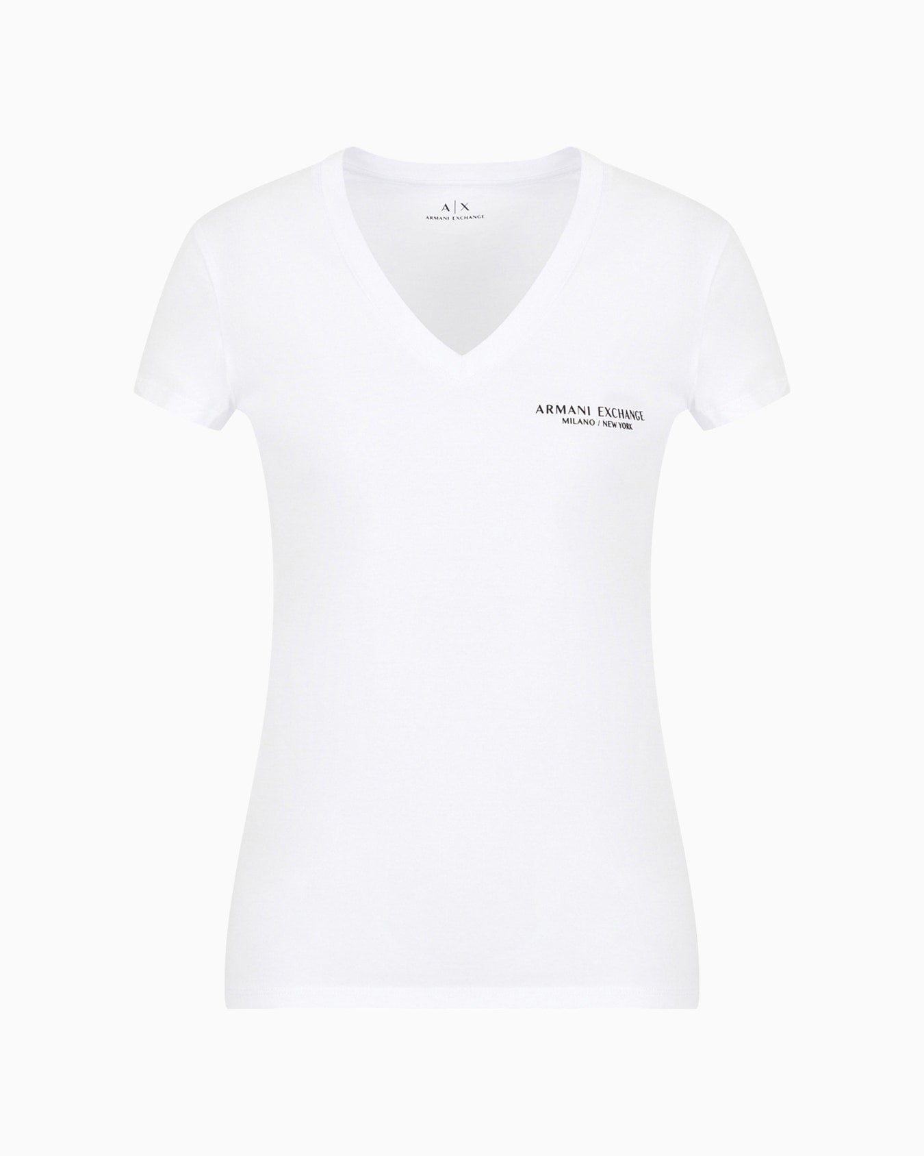 Armani Exchange women SLIM-FIT V-NECK T-SHIRT