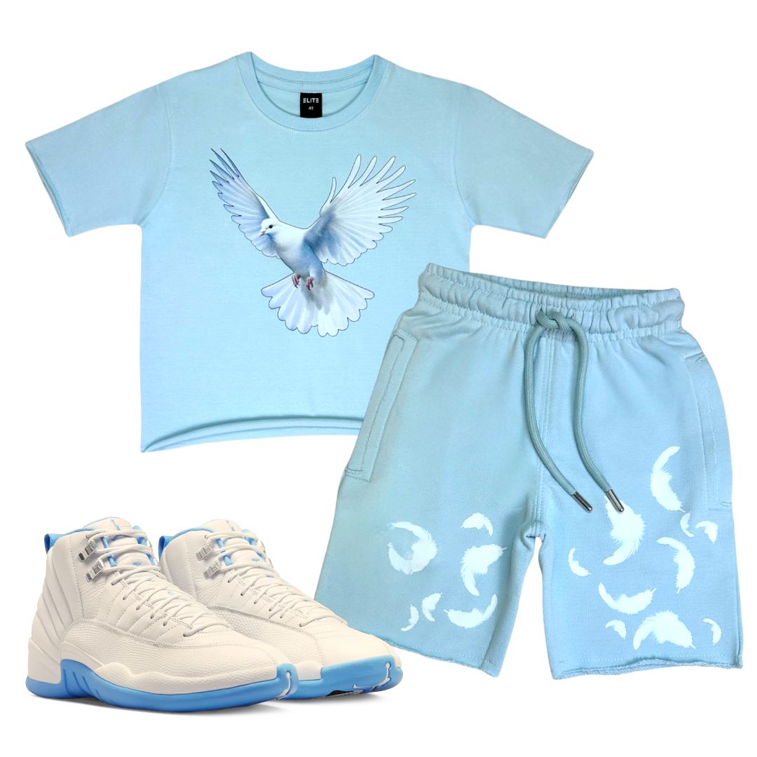 ELITE KIDS “FLYING DOVE” SHORT SET