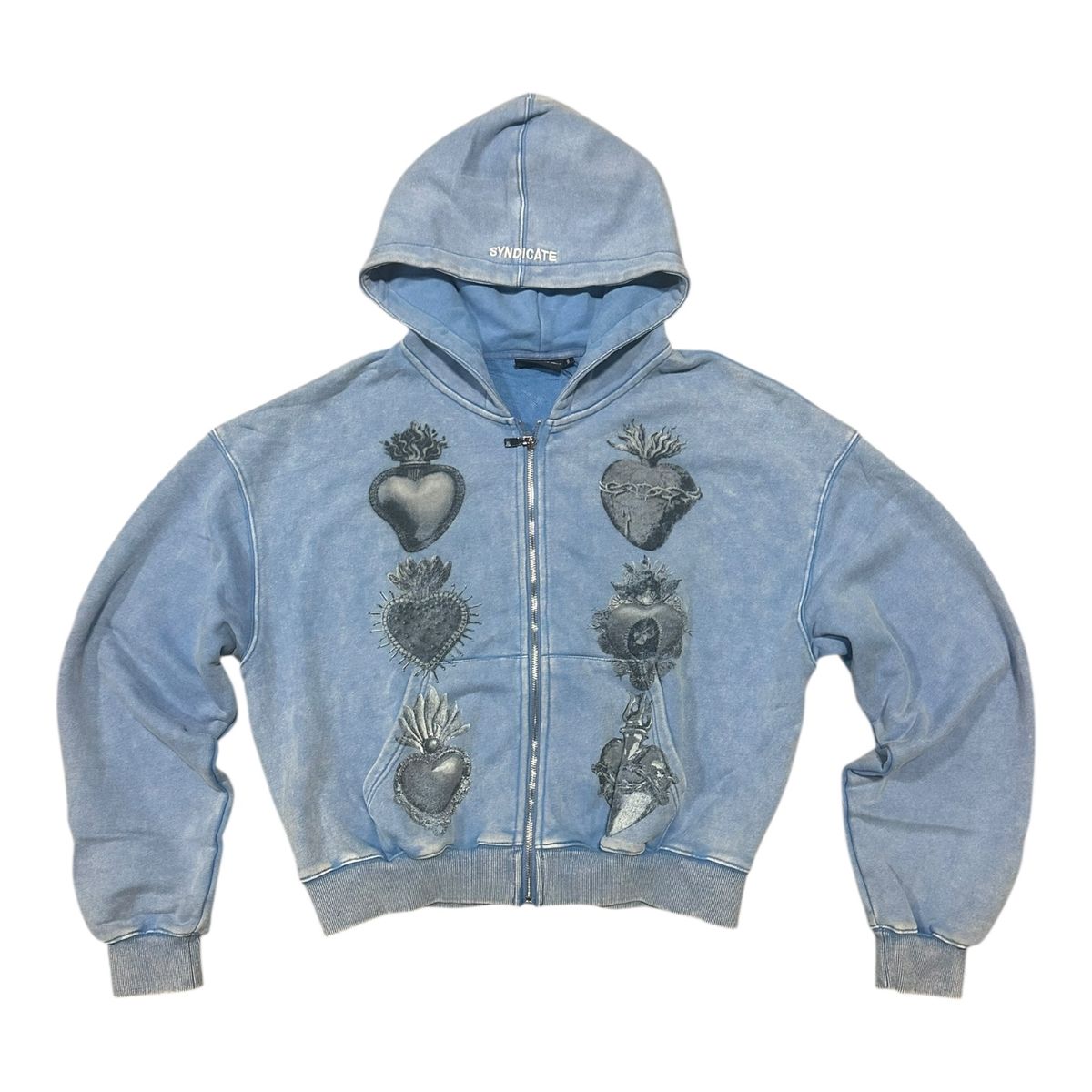 Syndicate HEARTS" ZIP UP BBYB WASH