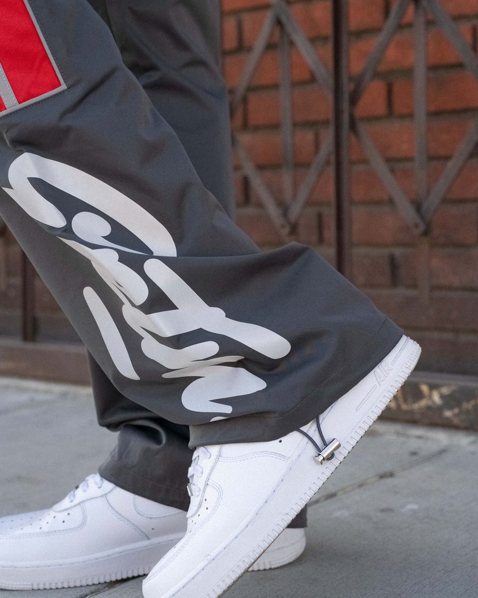 Eptm Vega Track Pants-Gray Red