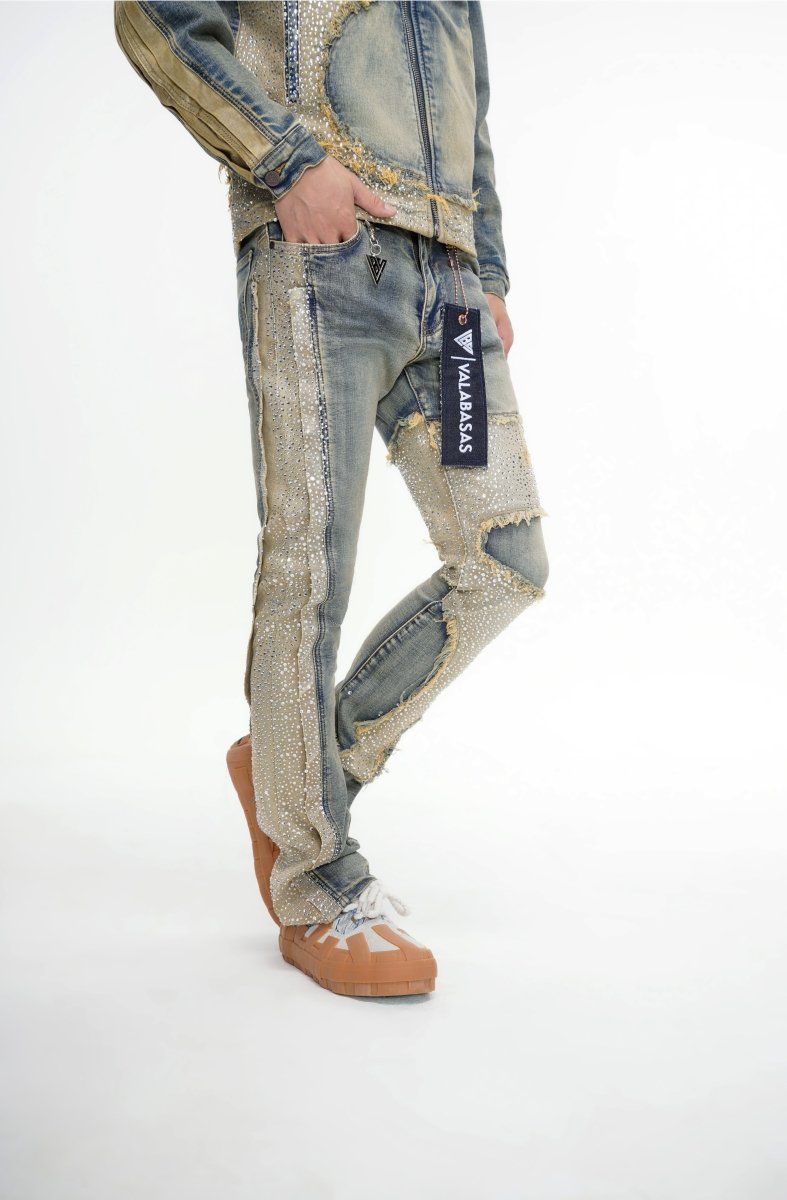 valabasas downfall stacked vintage blue wash