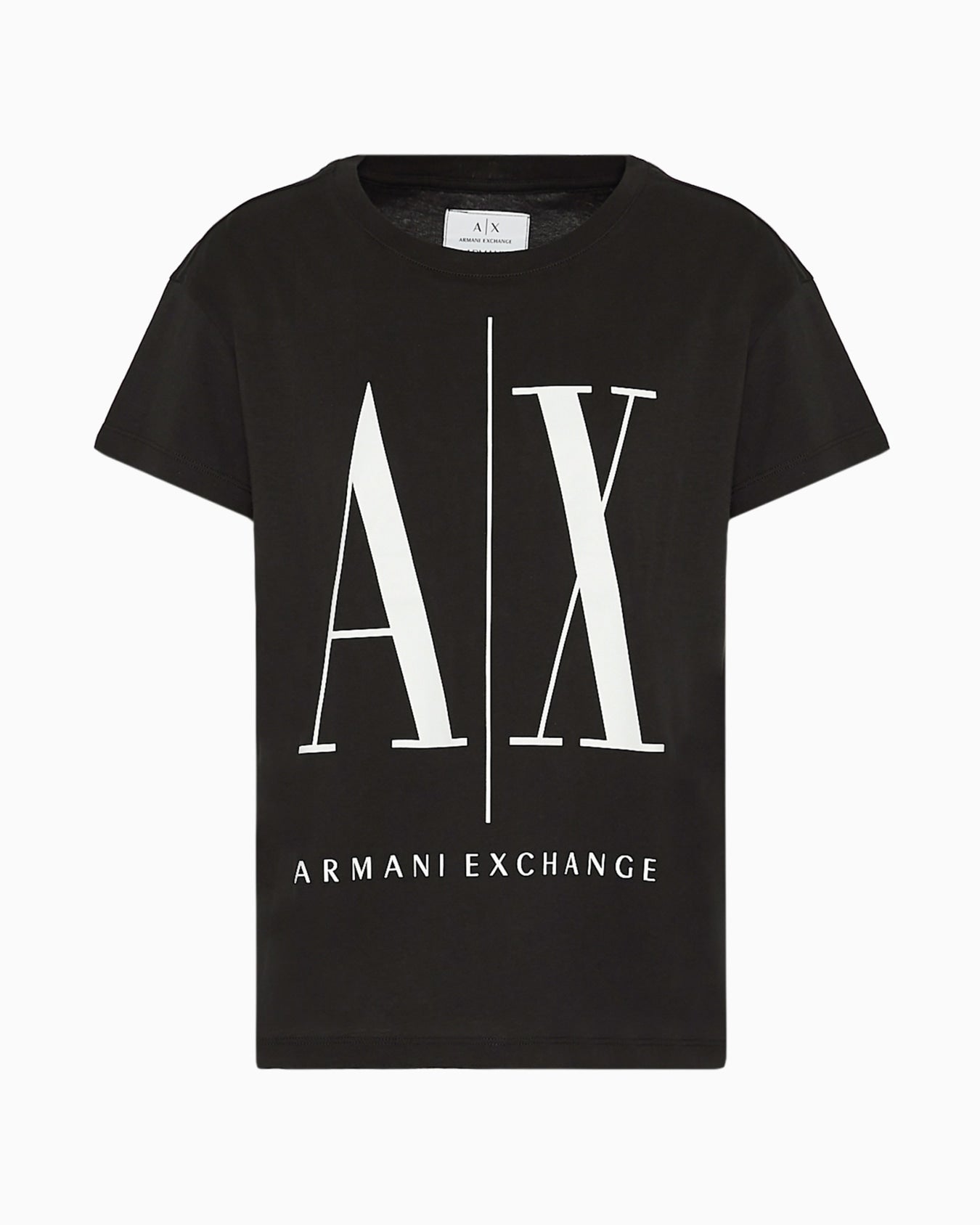 Armani Exchange women RELAXED FIT T-SHIRT WITH ROUND NECK AND LOGO