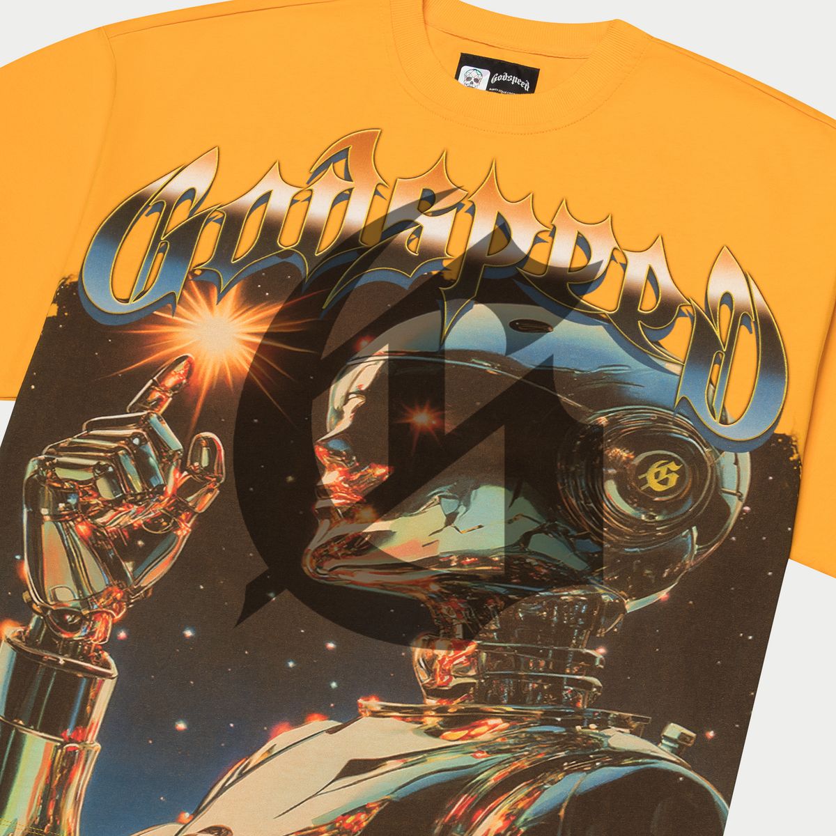 Godspeed “Sputnik” Graphic T-Shirt – Yellow