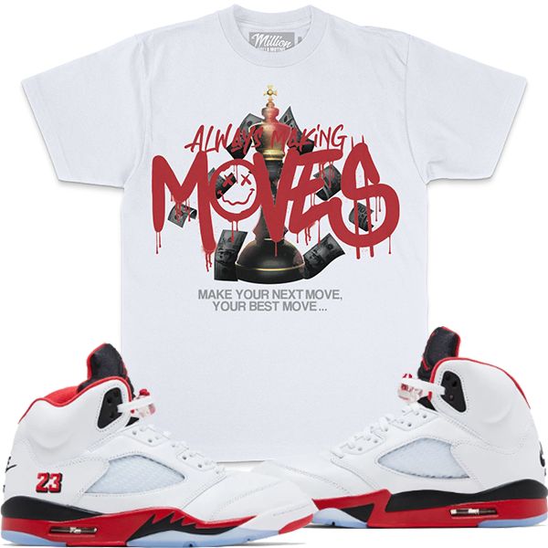 Million Always Making Moves White T-Shirts