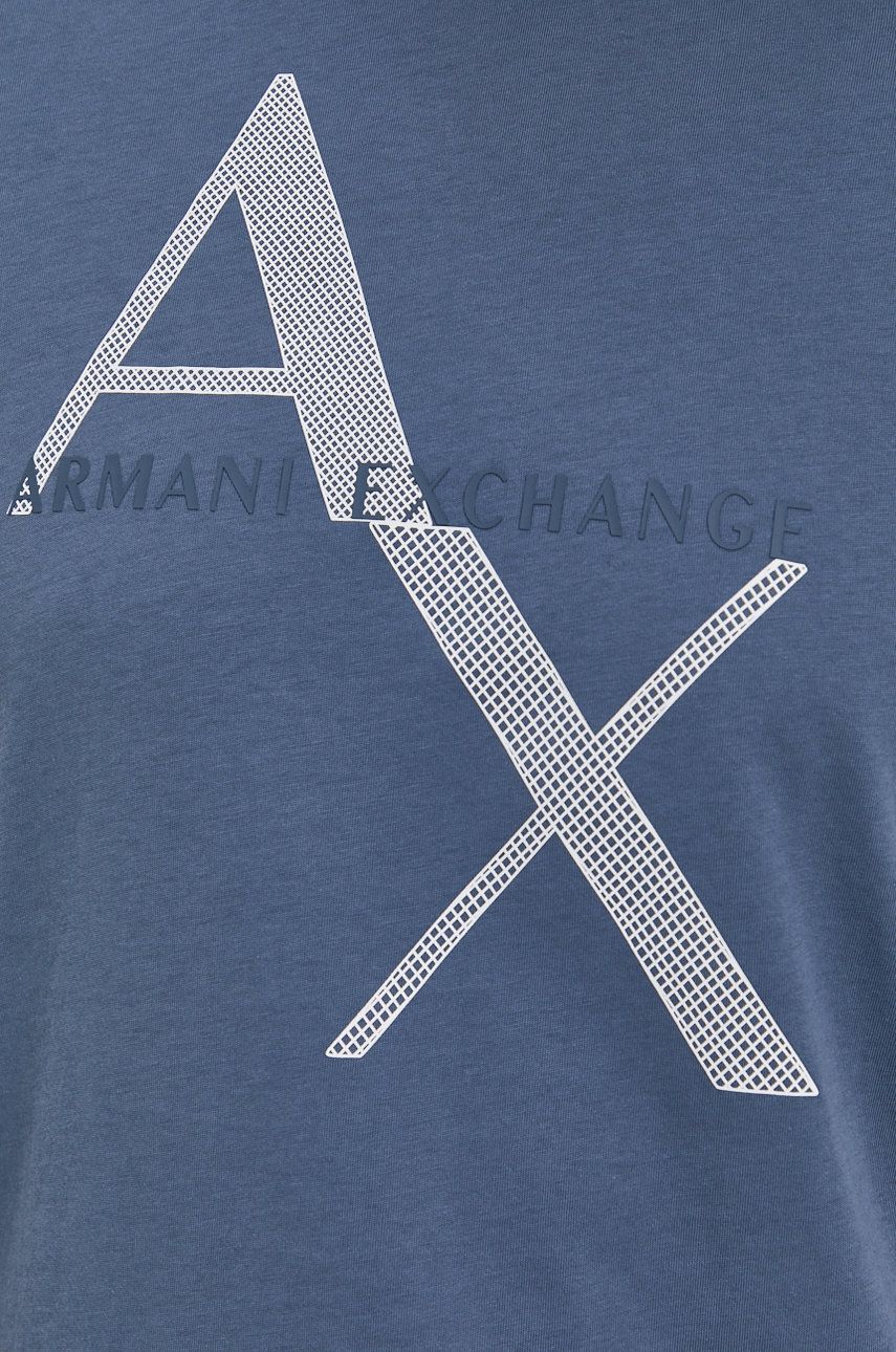 Armani Exchange Light Blue Regular fit Tshirt