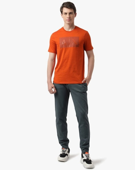 Armani Exchange Slim Fit Orange T-Shirts