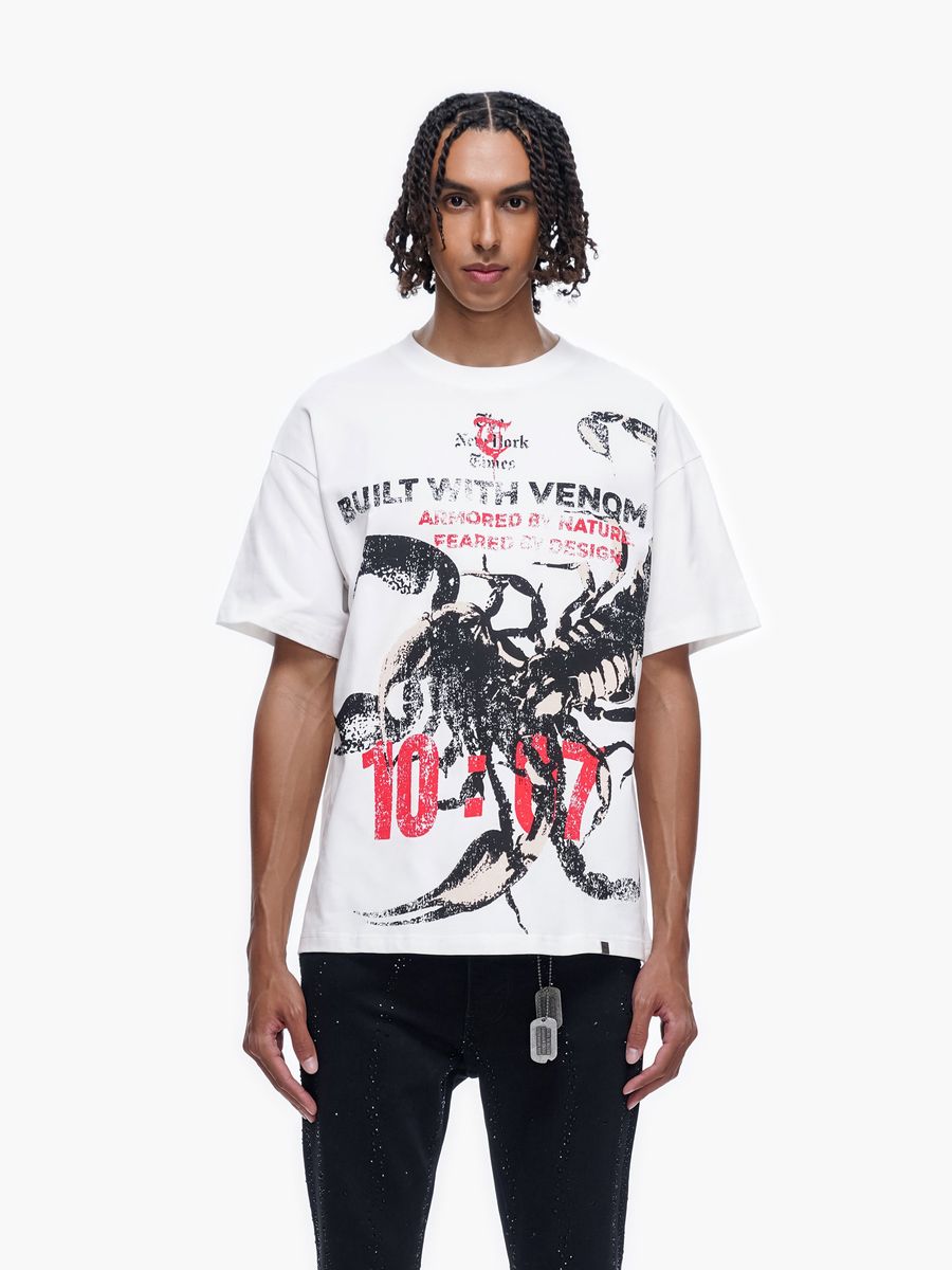TRNCHS
"BUILT IN VENOM" WHITE TEE
