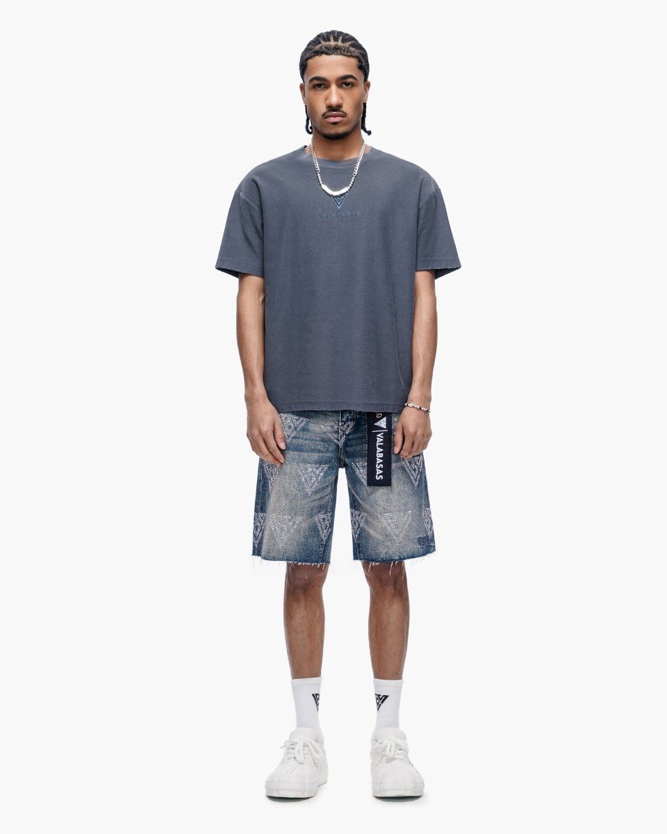 Valabasas Palace Dark Blue Wash Jorts