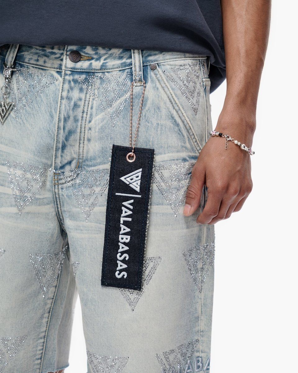 Valabasas Palace Light Blue Wash Jorts
