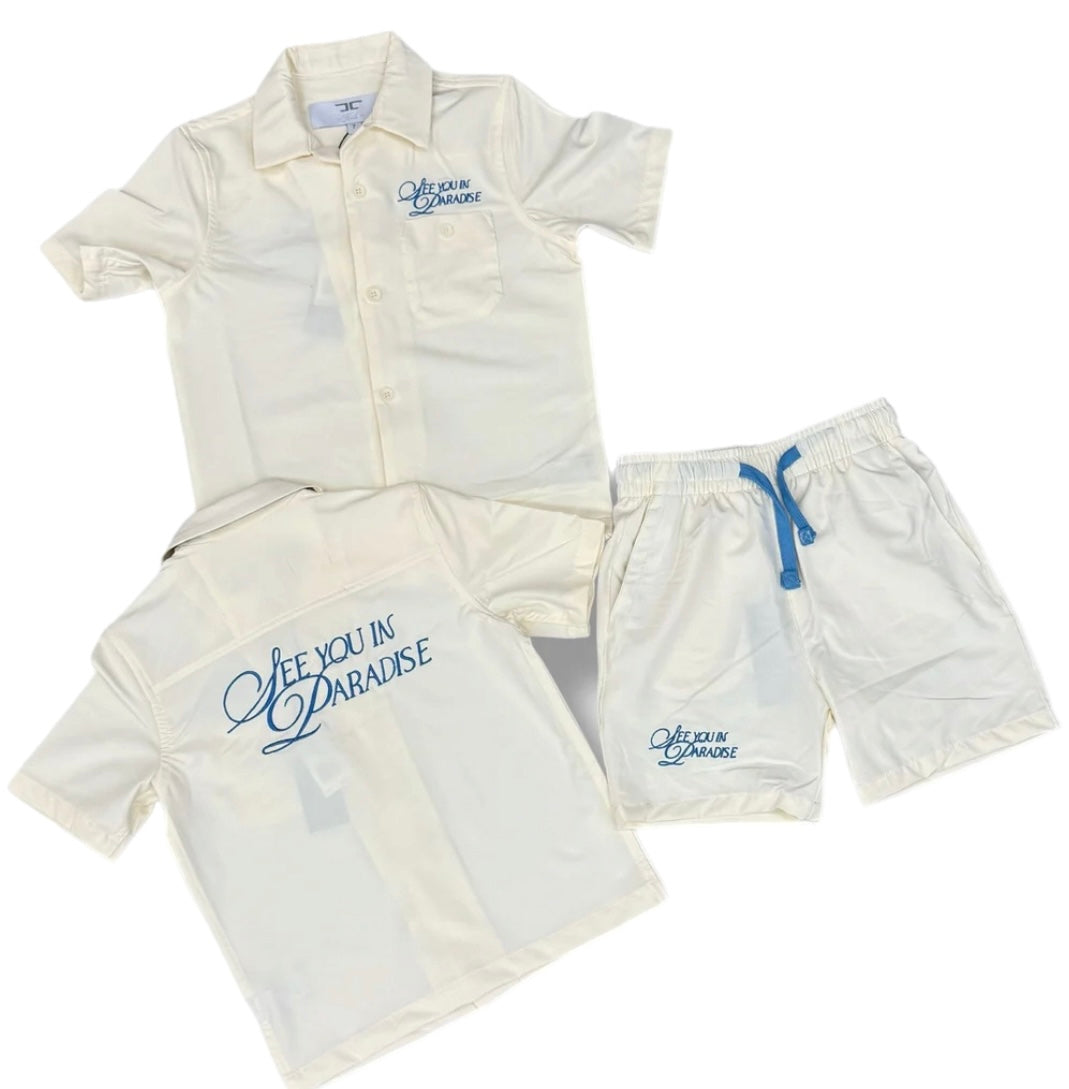 Oakland cream short sets