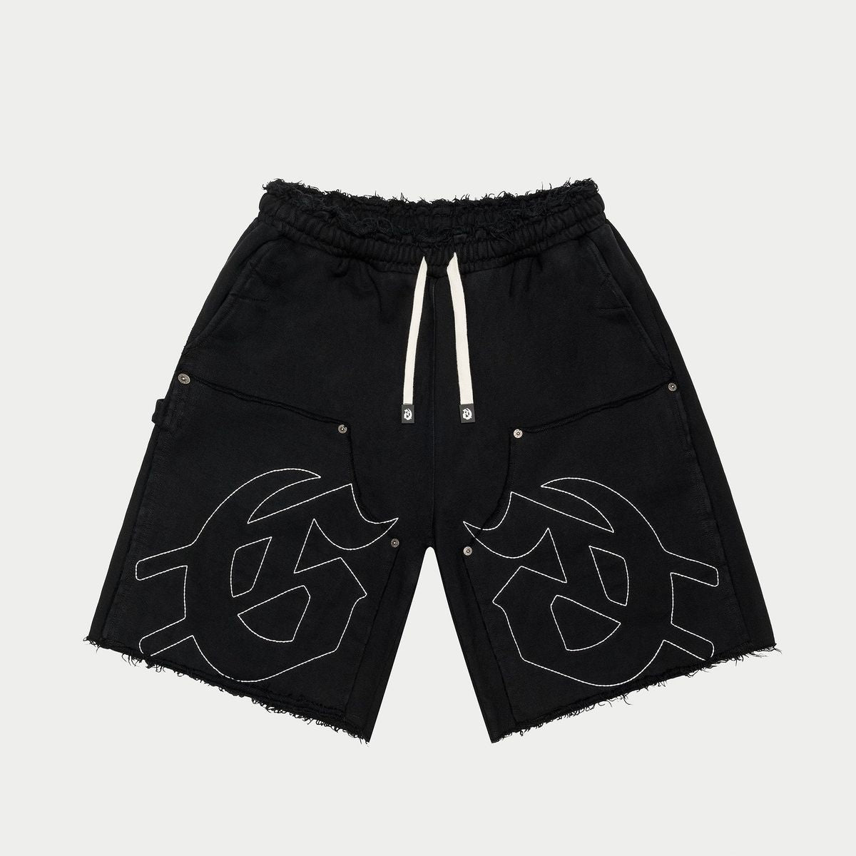Godspeed Carpenter Distressed Shorts (Black )