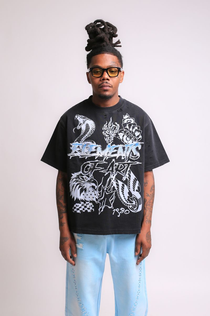 elements Dominion Tee-Black (EA006)