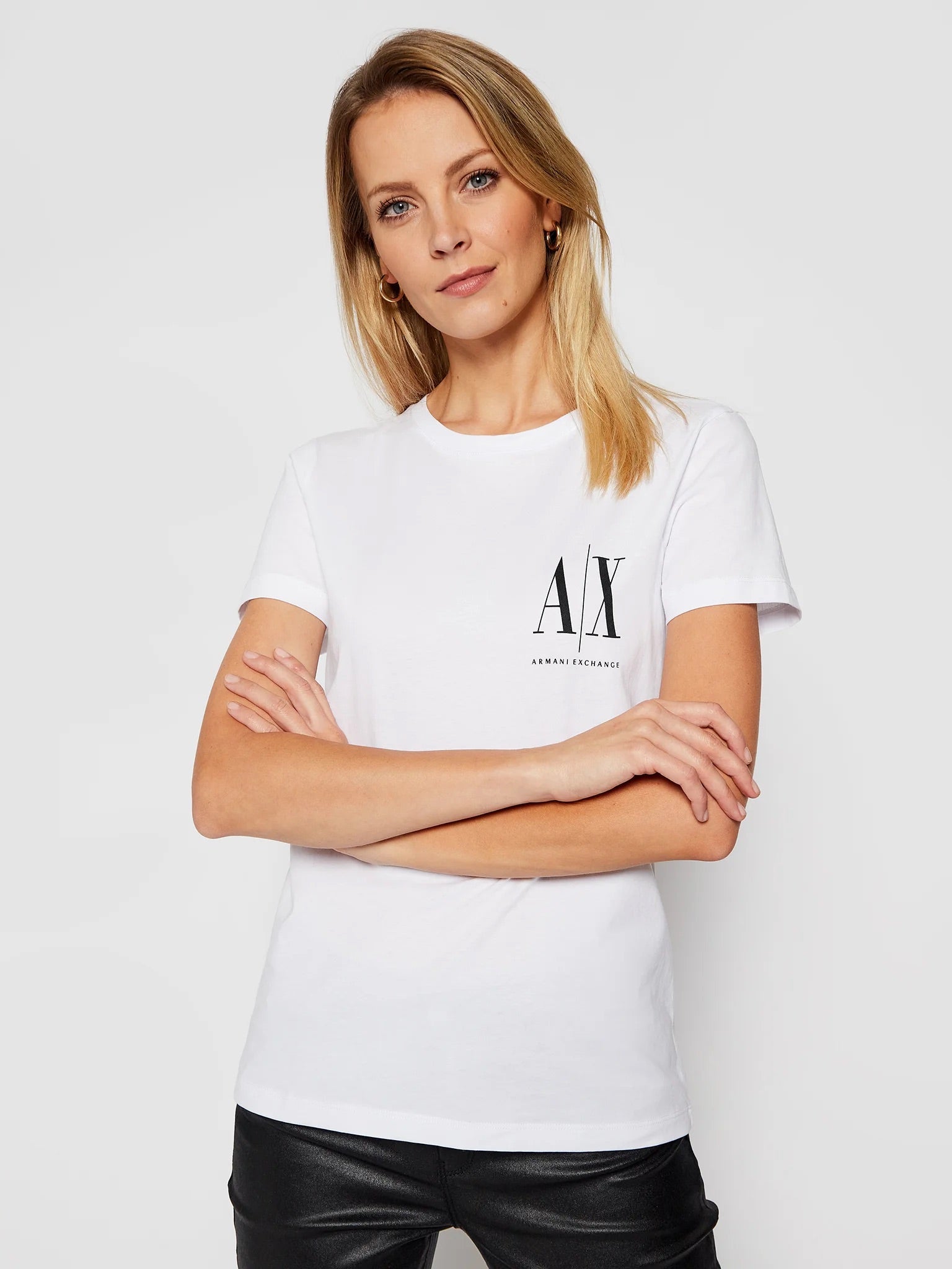 Armani Exchange Women ICON PROJECT SLIM FIT T-SHIRT LOGO