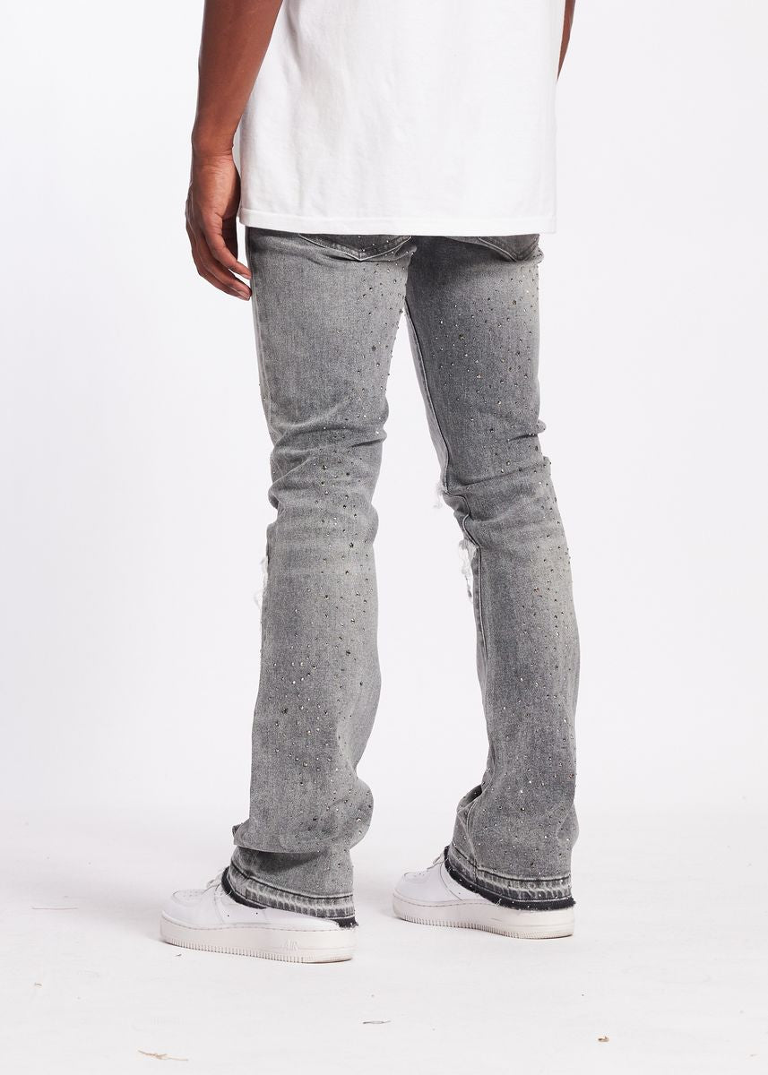 Crysp Denim WIZ FLARE - ICE GREY