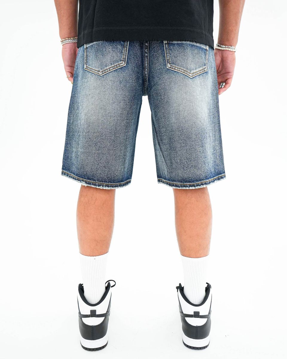 Preme “Drop Gems” Crystal Indigo Shorts
