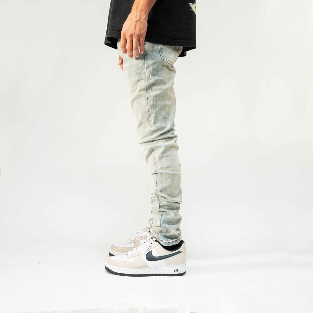 PALI “SPIDER” WEB WASH JEANS