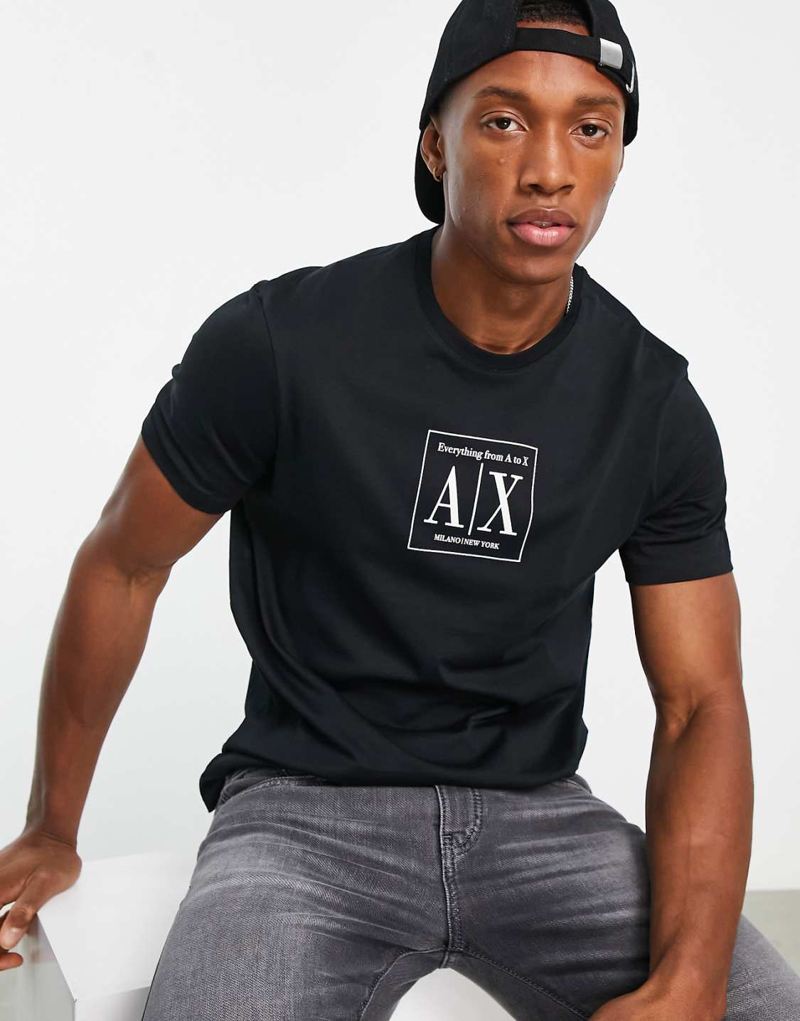 Armani Exchange Black Tshirt