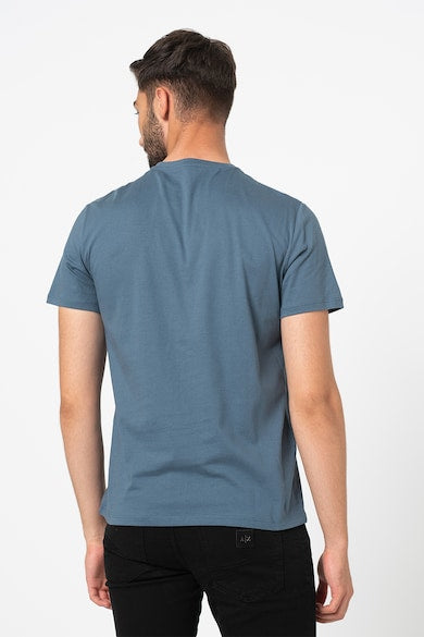 Armani Exchange Regular Fit Light Blue Icon Logo Tshirt